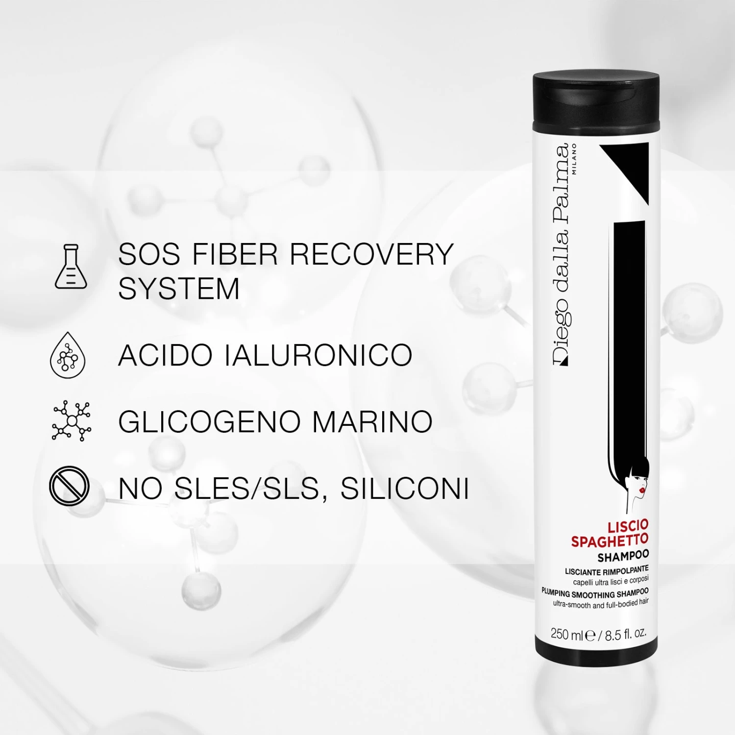 Lisciospaghetto - Shampoo Lisciante Rimpolpante 6 Lisciospaghetto - Shampoo Lisciante Rimpolpante - immagine 6